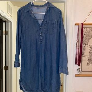 Denim Dress Button Up